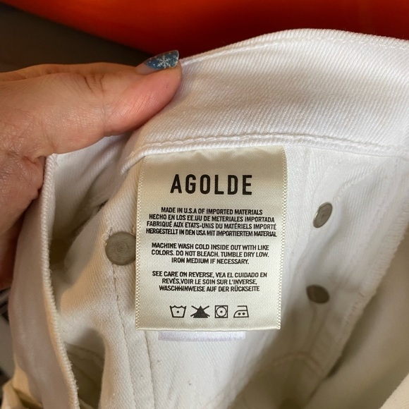 NWOT AGOLDE Toni Mid Rise Straight Jeans - Picture 11 of 15
